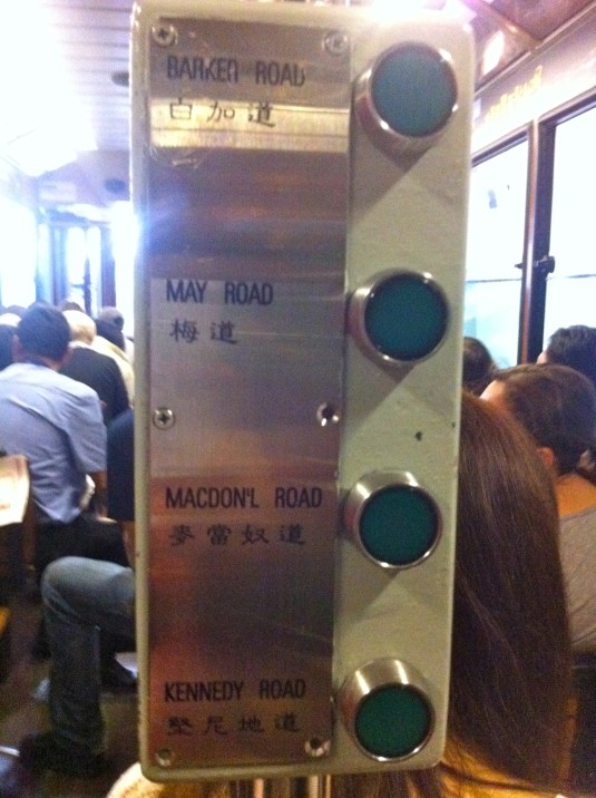 Stops on The Peak Tram