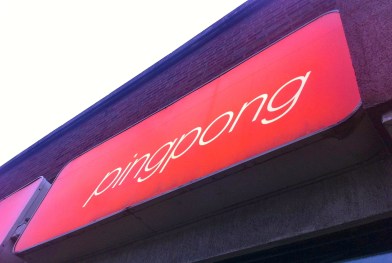 Ping Pong Sign