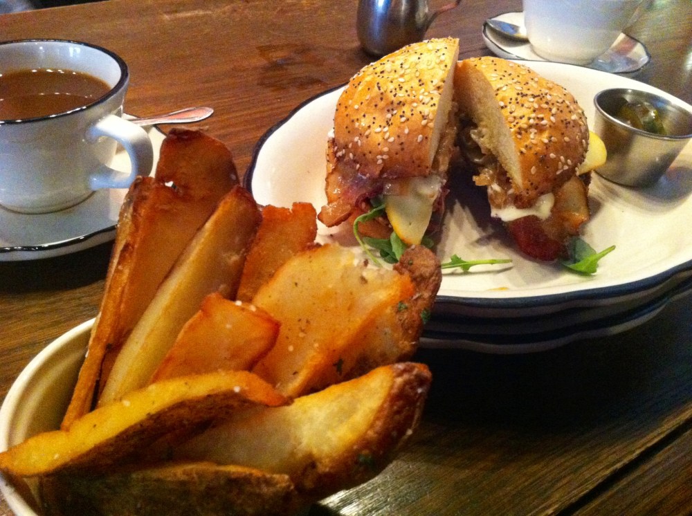 Grange Hall Burger Bar Burger Fries‏