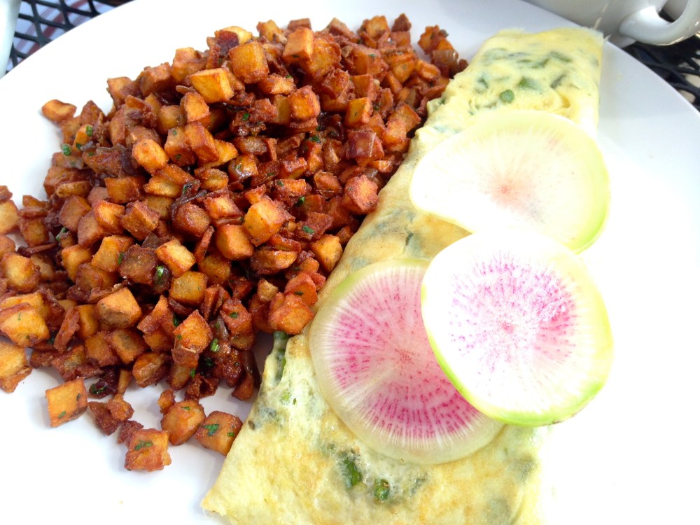 Bread and Wine Seasonal Omelette