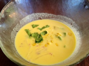 Solbar Calistoga Chilled Sweet Corn Soup