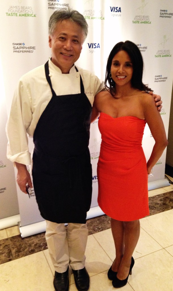 Chef Takashi Yagihashi and Alicia Lauhon at the James Beard Foundation's Taste America Chicago