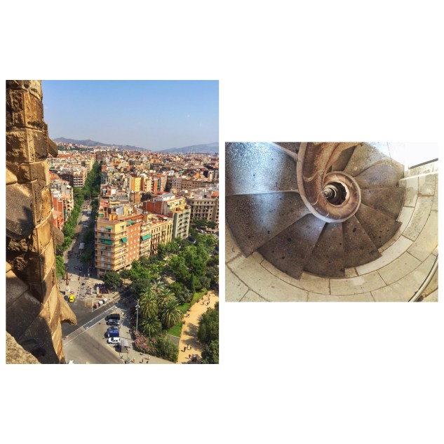 La Sagrada Familia Nativity Tower View Stairs